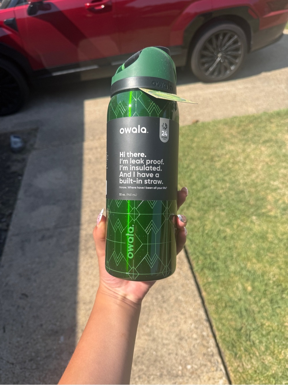 Owala Wicked FreeSip Stainless Steel Water Bottle 32 oz
Elphaba (Green)